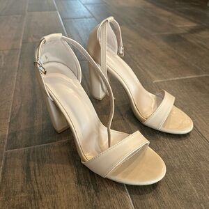 Elegant Cream Women's Heels